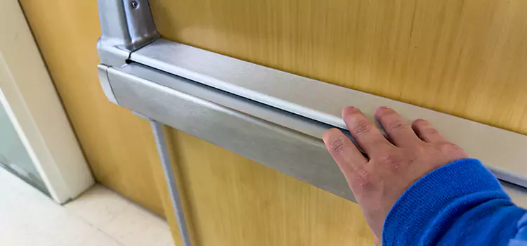 Installing a Push Bar on a Door Provo